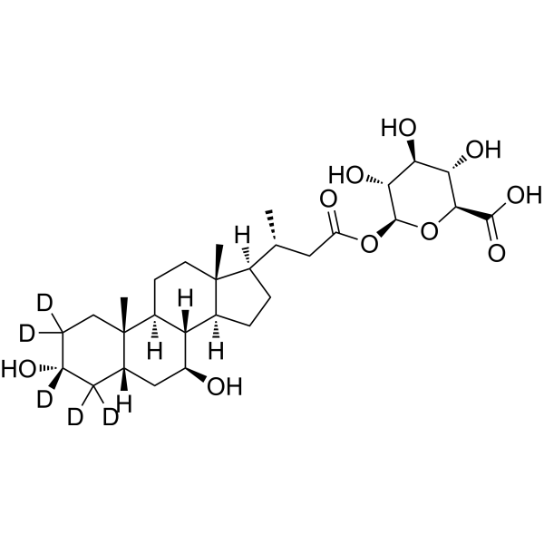 24-Nor ursodeoxycholic acid-d5 acyl-b-D-glucuronide
